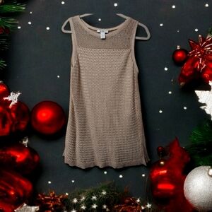 WHBM NWOT Crochet Long Sweater Tunic/Dress, Large
